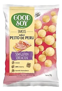 Snack Salgado Sem Glúten Sabor Peito De Peru - Good Soy 25g