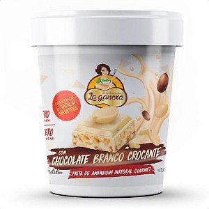 Pasta De Amendoim La Ganexa Zero Açúcar Pote 1kg Sabor Chocolate Branco