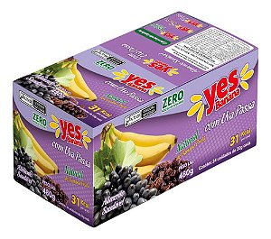 Display Bananinha Uva Passa Yes Banana Zero Açúcar 24 X 20g