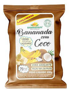 Bananinha Zero Açúcar Com Coco - Bananafruti - 200 G
