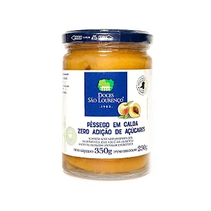 Pêssego Em Calda Diet 350g Doces São Lourenço