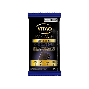 Chocolate Zero Açúcar 70% Cacau - Vitao - 22g