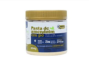 Pasta de Amendoim em Pó sabor Whey com Chocolate Branco - Terra dos Grãos - 200 g