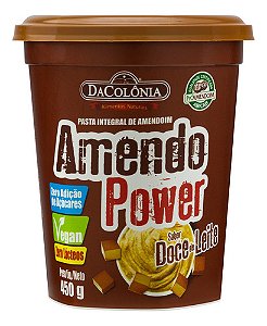 Pasta De Amendoim Integral Doce De Leite Dacolônia Amendo Power Pote 450g
