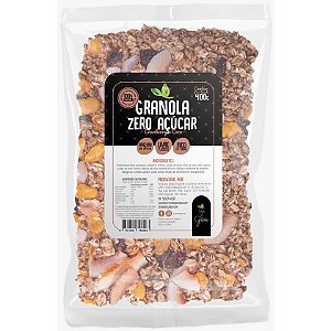 Granola Zero Açúcar com Cranberry e Lascas de Coco - Terra dos Grãos - 400 g