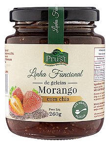 Geleia Morango Com Chia Prust Funcional Vidro 260g