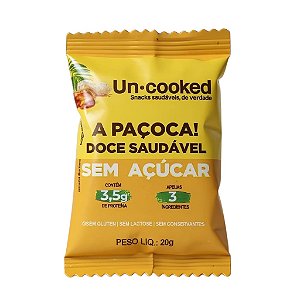 Paçoca Saudável Zero Açúcar - Uncooked - 20 g