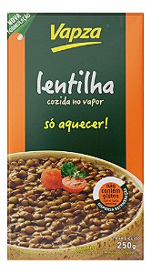 Lentilha Cozida No Vapor Vapza Caixa 250g