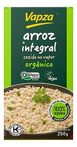 Arroz Cozido No Vapor Integral Orgânico Vapza Caixa 250g