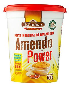 Pasta Integral De Amendo Power Dacolônia Pote 500g