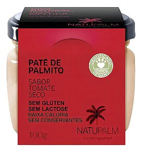 Patê De Palmito Natupalm Tomate Seco Vegano 100g