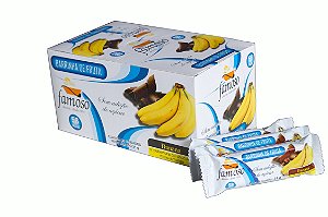 Bananinha Chocolate Meio Amargo Zero Açúcar Famoso 25x21 g