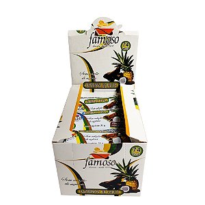 Bombom de Coco e Abacaxi Chocolate Zero Açúcar Famoso 25x21g