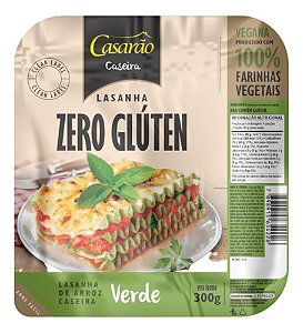 Massa Para Lasanha Casarão Verde Vegana Sem Glúten 300g