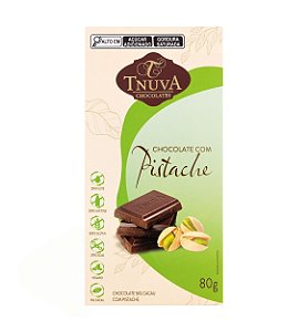 Barra de Chocolate Vegana Tnuva com Pistache - 80 g