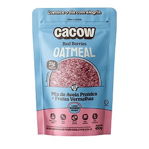 Mix Aveia Proteica Oatmeal Frutas Vermelhas Cacow - 450 g