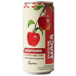 Suco de Maçã Gaseificado Superbom 269ml Lata