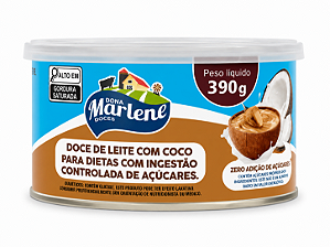 Doce de Leite Zero Açúcar com Coco Marlene - 390g