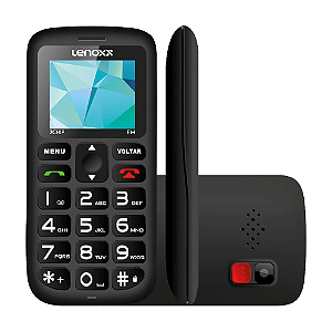 Celular Lenoxx CX 906 com Tela 1,8", Dual Chip, Câmera VGA, Bluetooth, Rádio FM e MP3 Preto