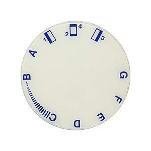 Placa Indicativa de Pontos Adesiva para Seletor de Ponto da Máquina de Costura 2008S - 743018142