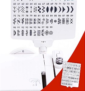 Quadro de pontos para Máquina de Costura Janome DC6100 – 809801A02