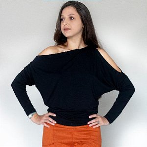 Blusa Charm - Manga longa.