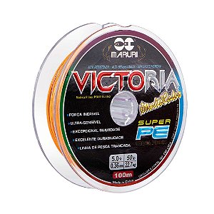 Linha Multifilamento Victoria 8x  100m Multicolor