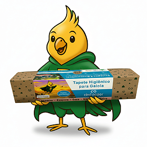 Tapete Higiênico para Gaiolas Aves 45x30 cm - Envelope com 15 unidades