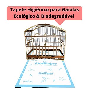 Tapete Higiênico para Gaiolas 45x30 cm - Envelope com 15 unidades
