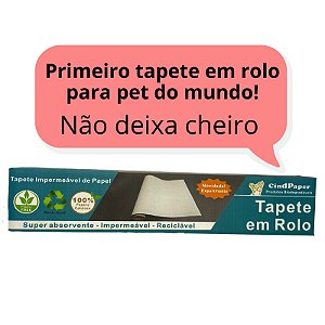 Tapete Higienico em Rolo Impermeável pet 48 cm x 7 metros