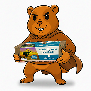 Tapete Higiênico para Gaiolas Porquinho da Índia 30cm X 45cm com 15 unidades