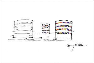 CARTÃO-POSTAL RUY OHTAKE - TORRES HELIÓPOLIS