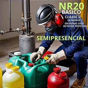 NR 20 - Segurança no Trabalho com Inflamáveis e Combustíveis - Classe II (6 H. Semipresencial) - Intermediário