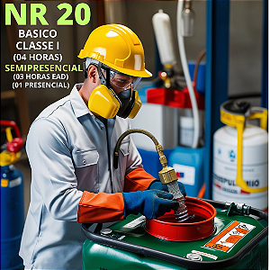 NR 20 - Segurança com Inflamáveis - para frentista (4 H. EaD) - Formação e Reciclagem