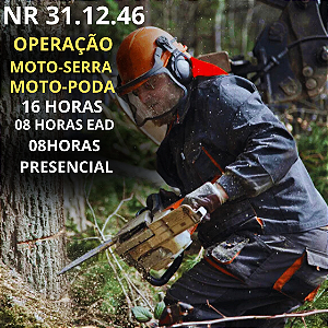 NR 31 - Operação de Moto-Serra, Moto-Poda e Roçadeira  (16 H. Semipresencial) - Formação e Reciclagem