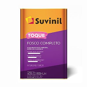 Tinta Acrílica Toque Fosco Completo Interno e Externo 18L Suvinil