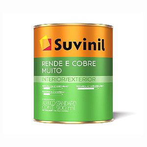 Tinta Acrílica Rende e Cobre Muito Standard Fosco Interno e Externo 900mL Suvinil