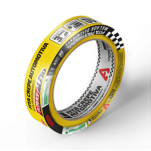 FITA CREPE AUTOMOTIVA AMARELA 24mmx40m