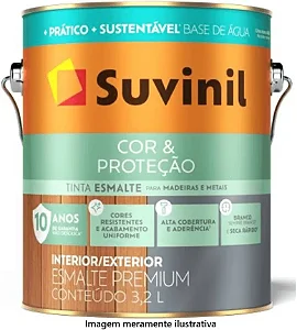 Esmalte Suvinil Cor & Proteção Acetinado Base Água 3,2L