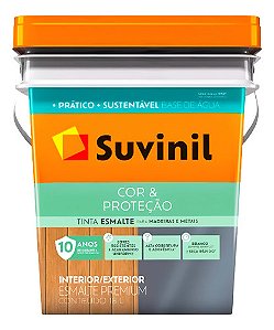 TINTA ESMALTE BASE ÁGUA BRANCO ACETINADO 18L Suvinil