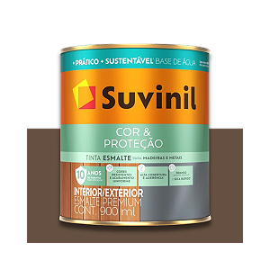 Esmalte Suvinil Cor & Proteção Acetinado Base Água Tabaco 900ml