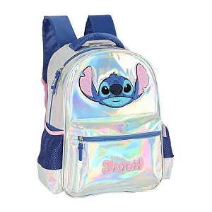 Mochila Stitch Prata - Holográfica