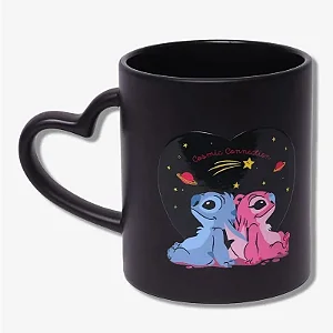 Caneca Magica Stitch e Angel