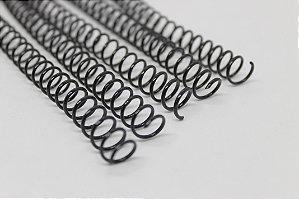 ESPIRAL PARA ENCADERNAÇÃO 9MM PRETO COM 100 UNIDADES