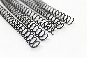 ESPIRAL PARA ENCADERNAÇÃO 7MM PRETO COM 100 UNIDADES