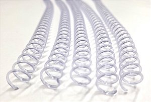 ESPIRAL PARA ENCADERNAÇÃO 7MM INCOLOR COM 100 UNIDADES