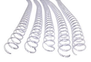 ESPIRAL PARA ENCADERNAÇÃO 12MM INCOLOR COM 100 UNIDADES