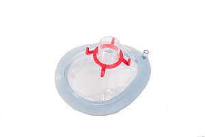 Máscara Facial De Anestesia Pvc Adulto Grande C/Coxim Inflavel - Comper
