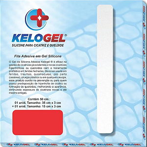 Adesivo Fita em Gel Silicone para Cicatriz 50cm x 3cm Unidade - Kelogel
