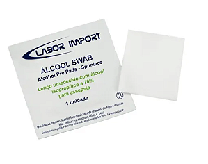 Sachê de Álcool Swab - 100Un - Labor Import